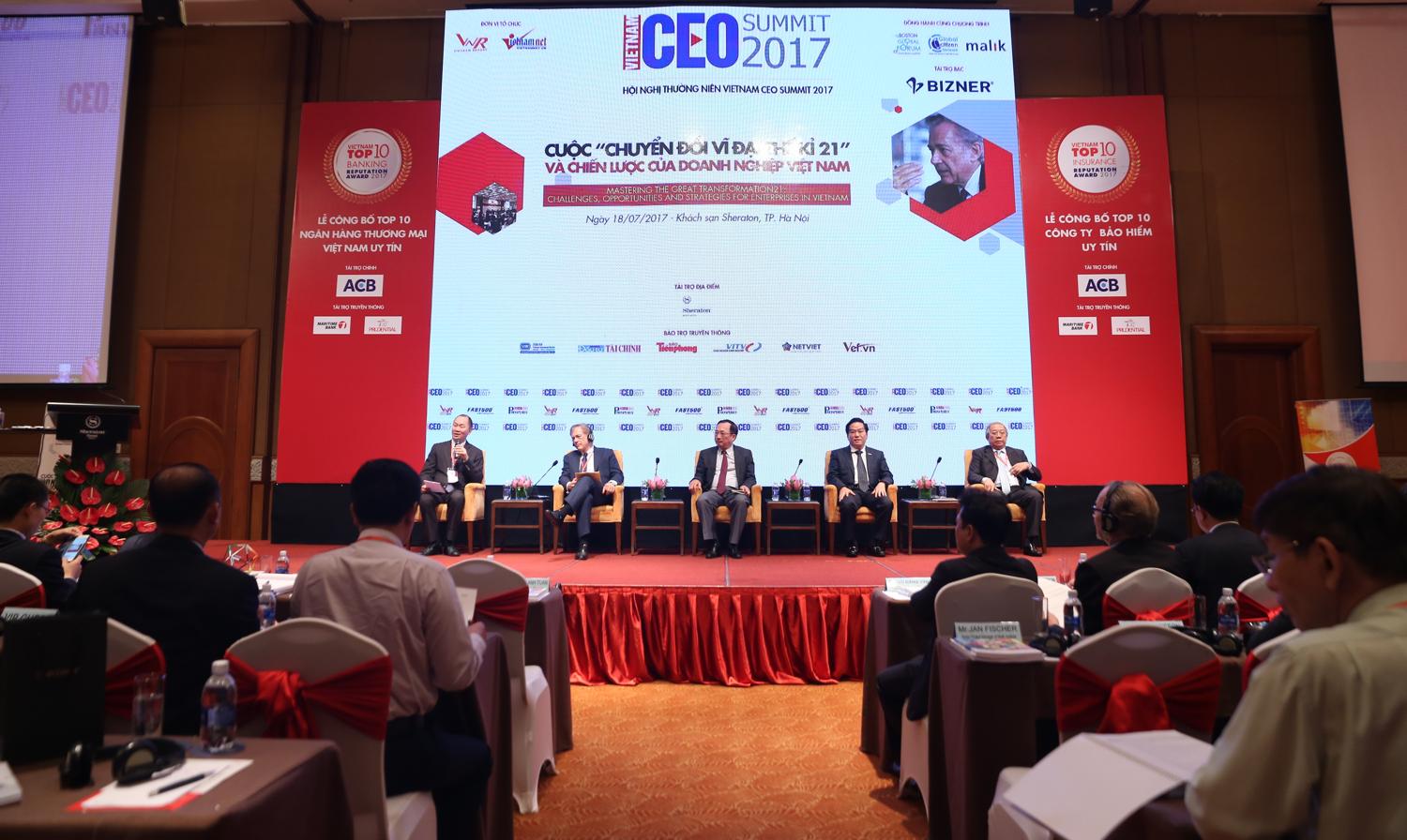 Hình ảnh từ Hội nghị Vietnam CEO Summit 2017