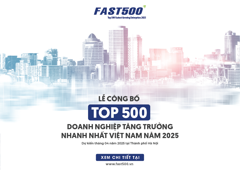 Lễ công bố Top 500 doanh nghiệp tăng trưởng nhanh nhất Việt Nam năm 2025