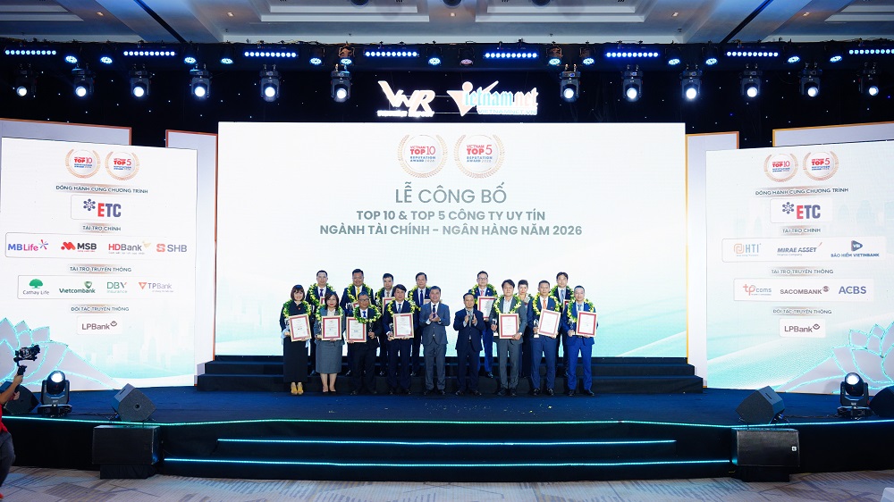 LỄ CÔNG BỐ TOP 10 & TOP 5 CÔNG TY UY TÍN NGÀNH TÀI CHÍNH - NGÂN HÀNG - BẢO HIỂM NĂM 2026
