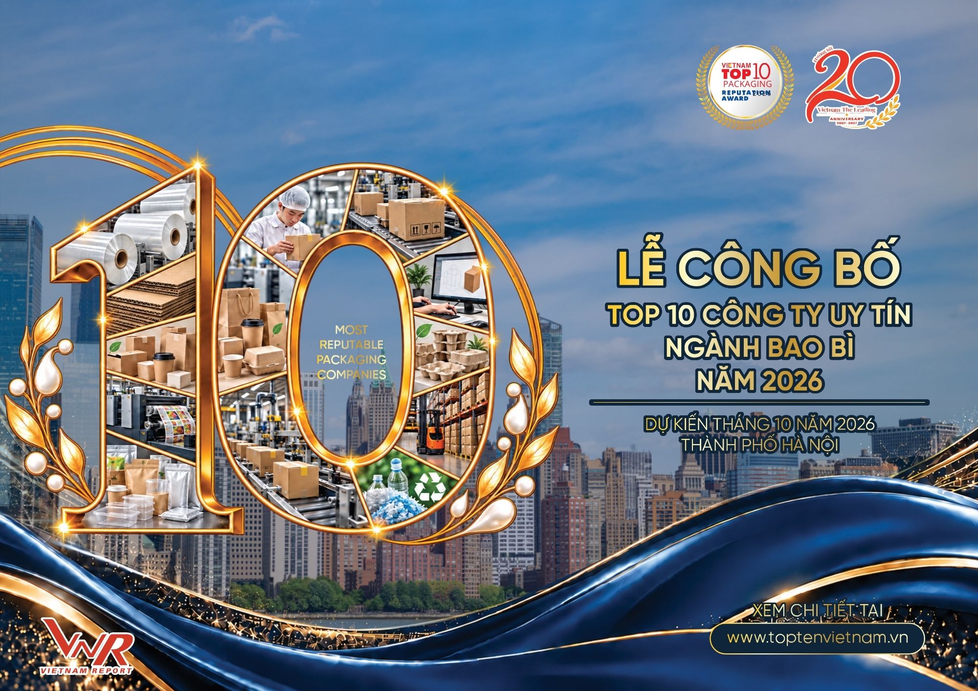 LỄ CÔNG BỐ TOP 10 CÔNG TY UY TÍN NGÀNH BAO BÌ NĂM 2026