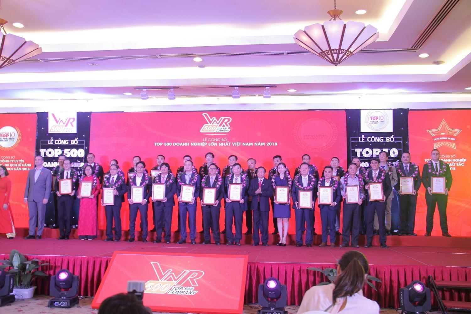 PVN và nhiều đơn vị thành viên được vinh danh Top 500 Doanh nghiệp lớn nhất Việt Nam 2018