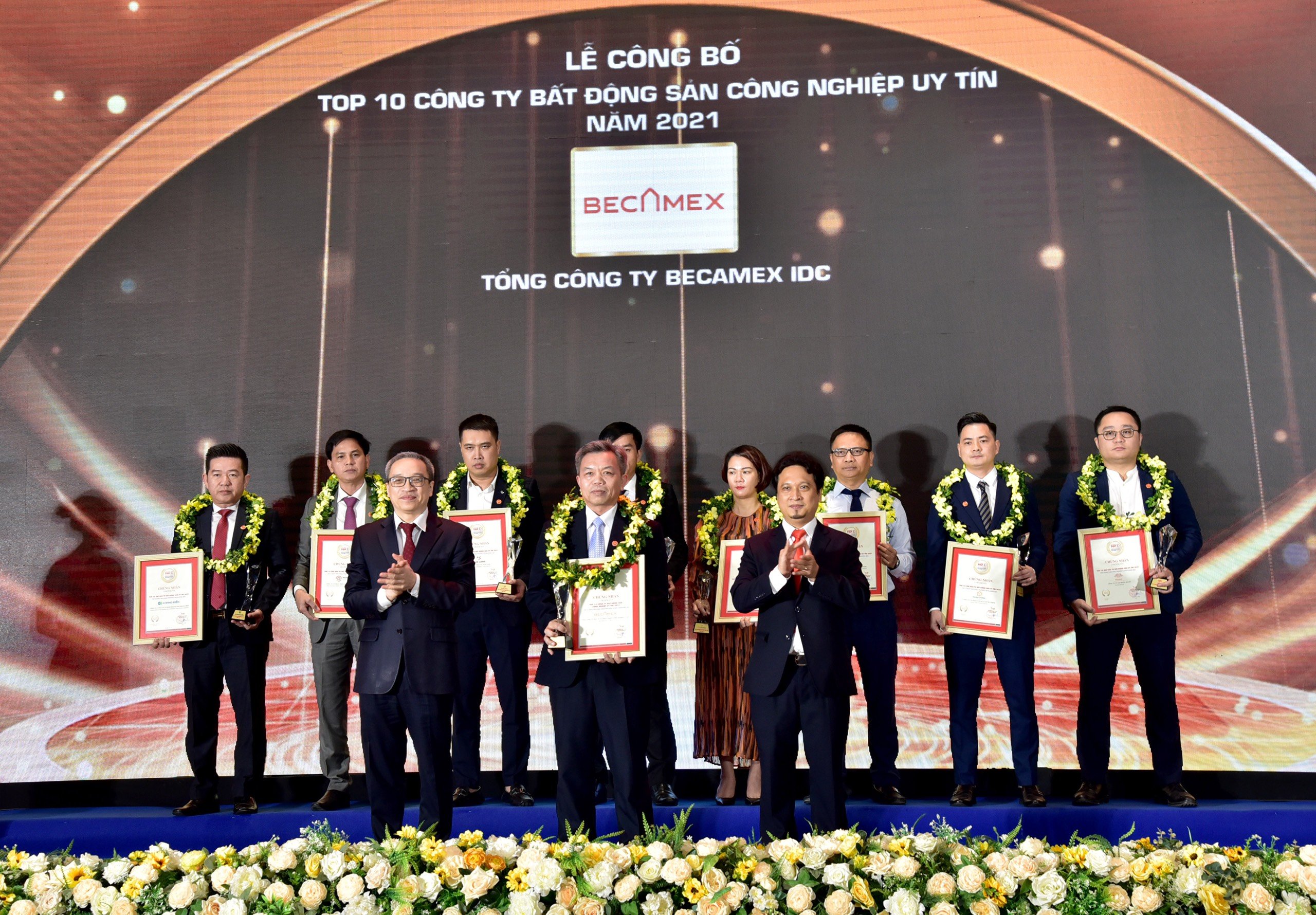 Becamex IDC đứng đầu Bảng xếp hạng Doanh nghiệp Bất động sản công nghiệp uy tín nhất