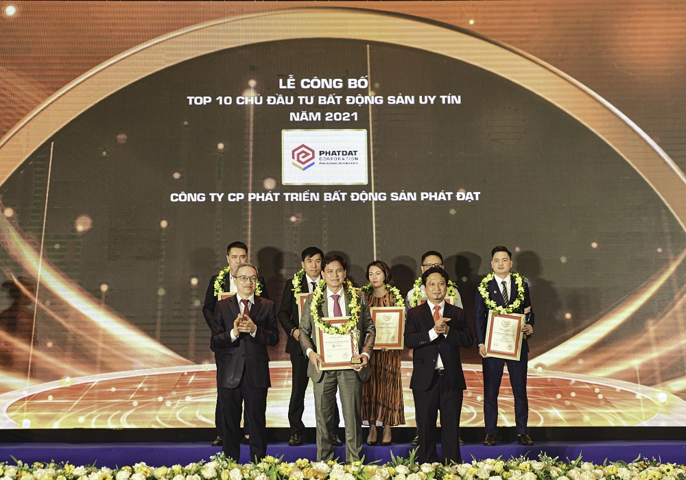 Phát Đạt tiếp tục nằm trong Top chủ đầu tư bất động sản uy tín và tăng trưởng xuất sắc nhất Việt Nam