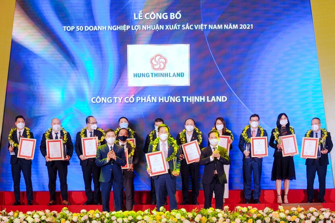 Hưng Thịnh Land được vinh danh Top 50 Doanh nghiệp lợi nhuận xuất sắc Việt Nam năm 2021