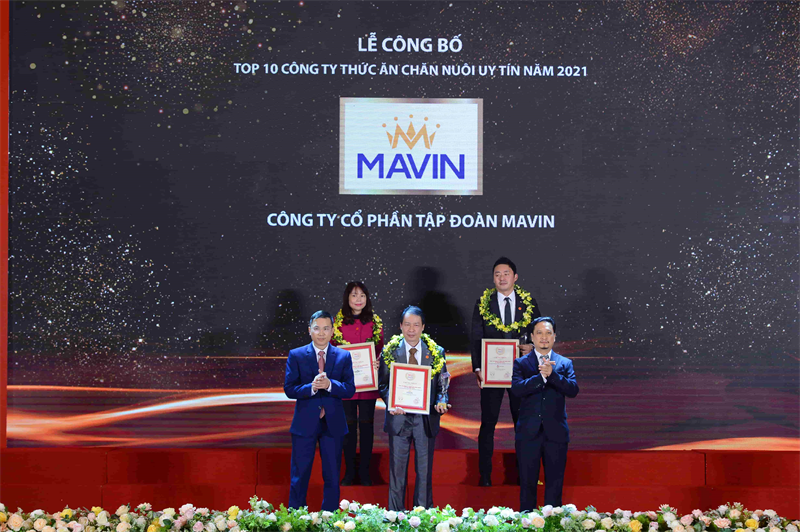 Tập đoàn Mavin đứng trong Top 10 Công ty uy tín trong ngành Thức ăn chăn nuôi