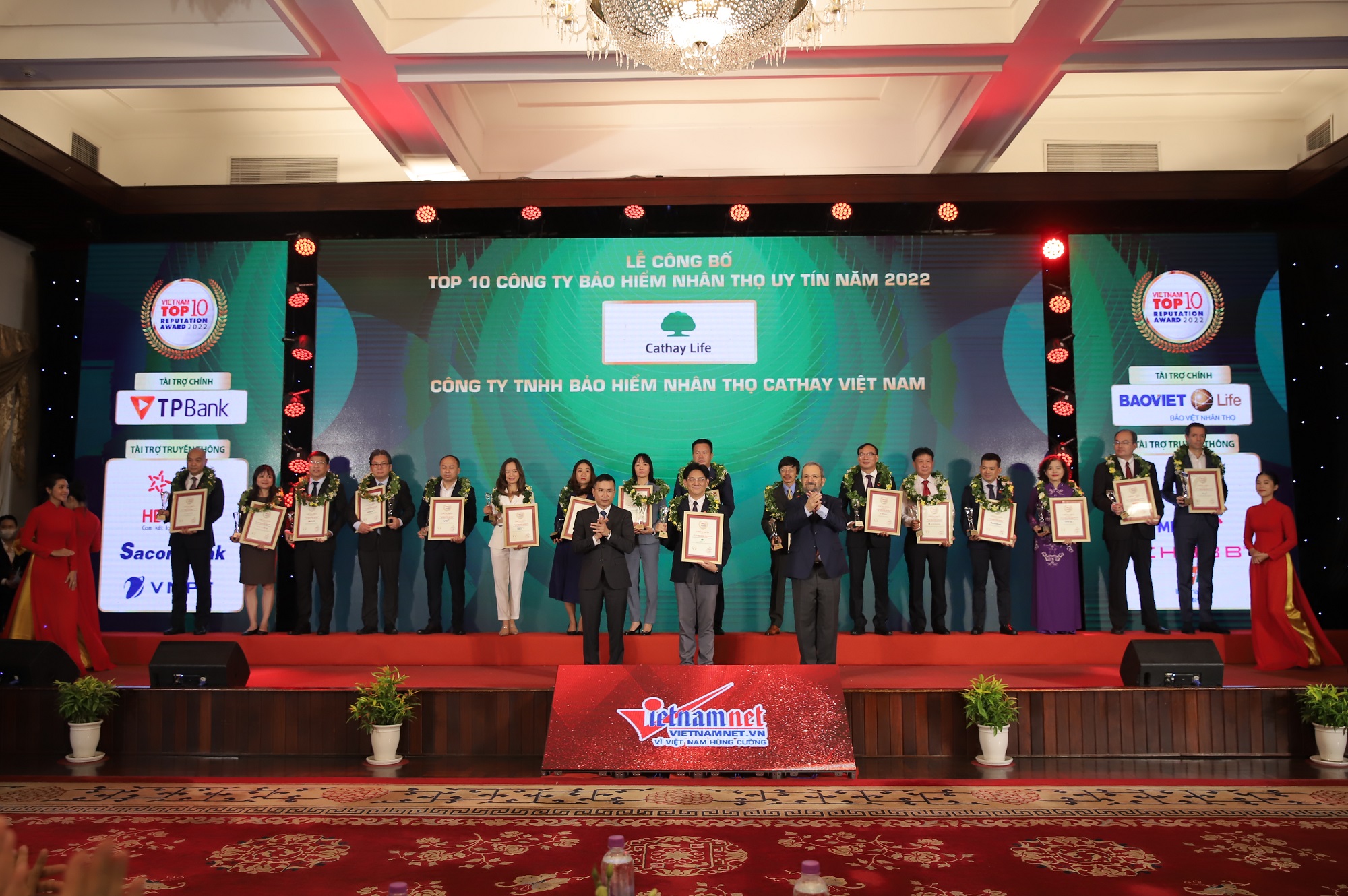 Cathay Life Việt Nam tiếp tục đạt Top 10 Công ty bảo hiểm nhân thọ uy tín 2022