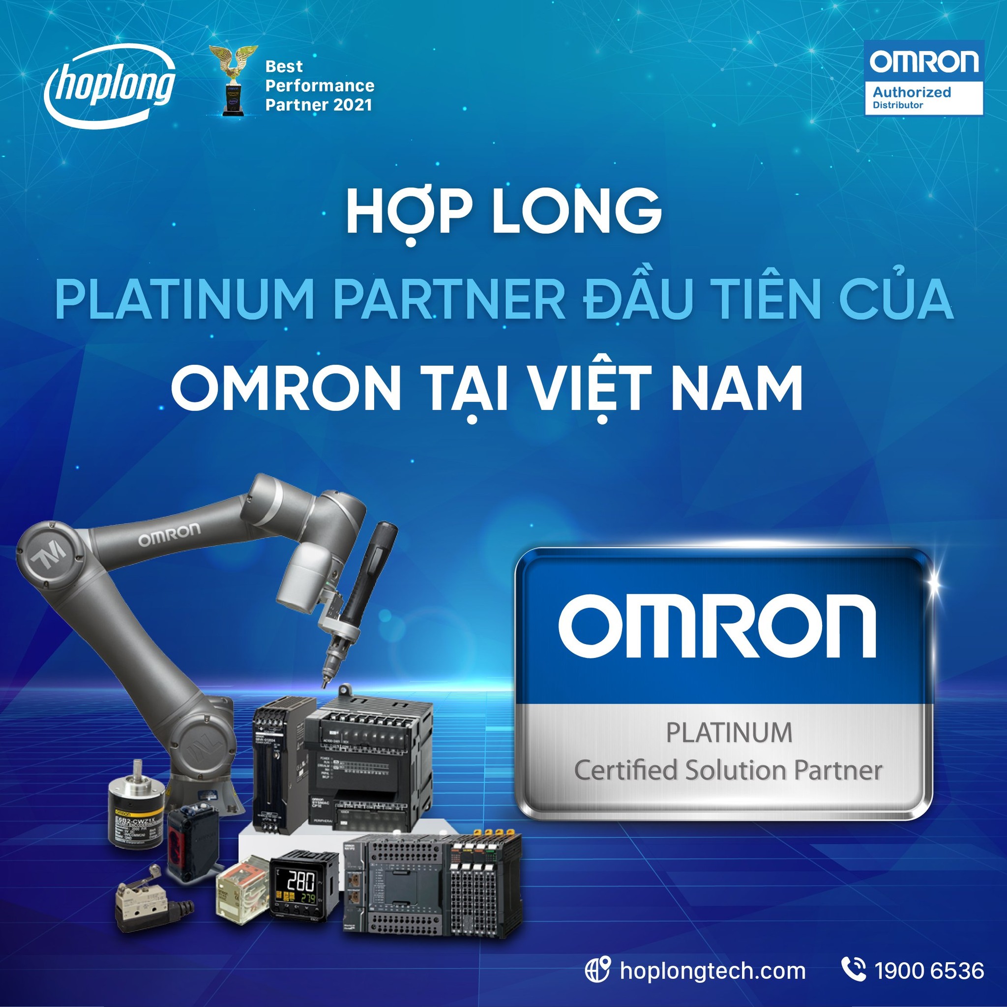 Hợp Long trở thành đối tác Bạch Kim đầu tiên của OMRON tại Việt Nam