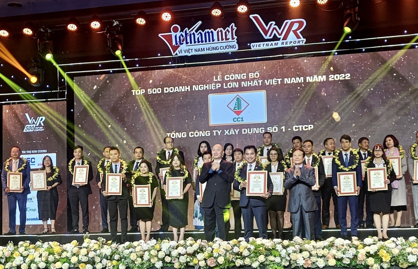 CC1 giữ vững vị thế Top 5 Doanh nghiệp ngành Xây dựng lớn nhất Việt Nam năm 2022
