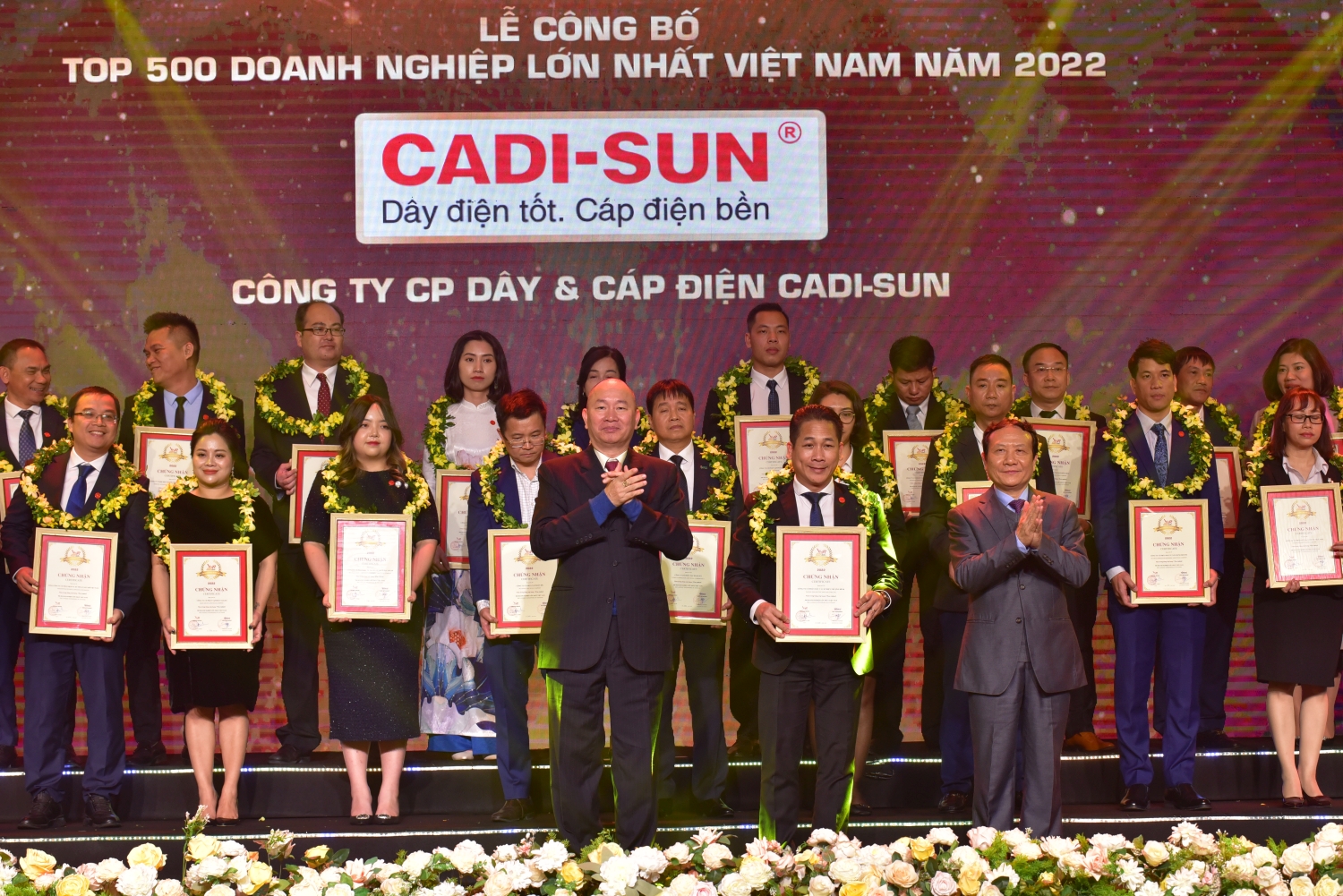 CADI-SUN, tiếp tục duy trì Top 500 doanh nghiệp lớn nhất Việt Nam