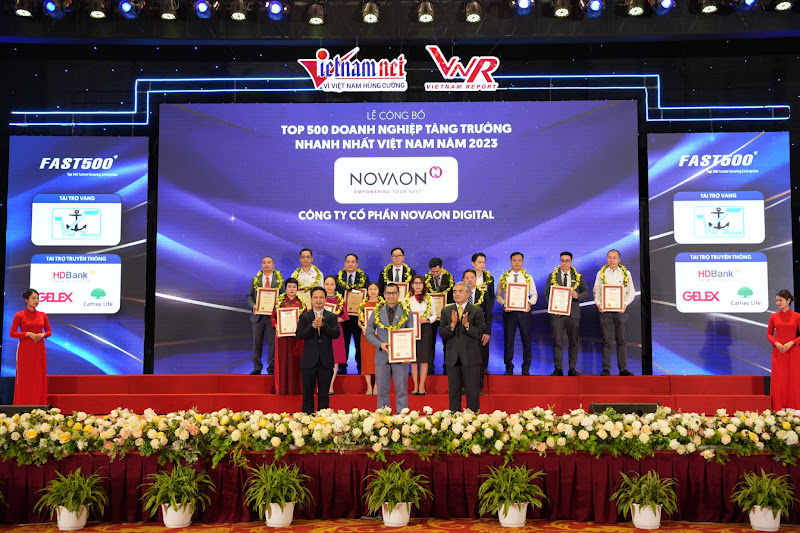 NOVAON 5 năm liên tiếp đoạt giải thưởng tăng trưởng nhanh nhất Việt Nam