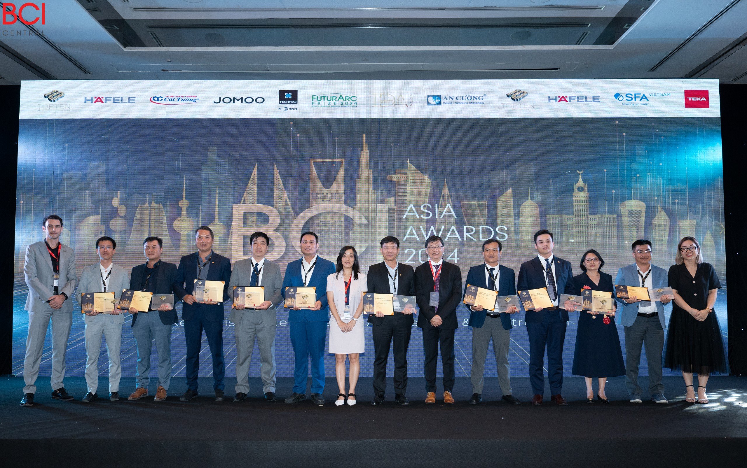 BCI Central vinh danh DELTA Group trong Top 10 nhà thầu hàng đầu Việt Nam 2024