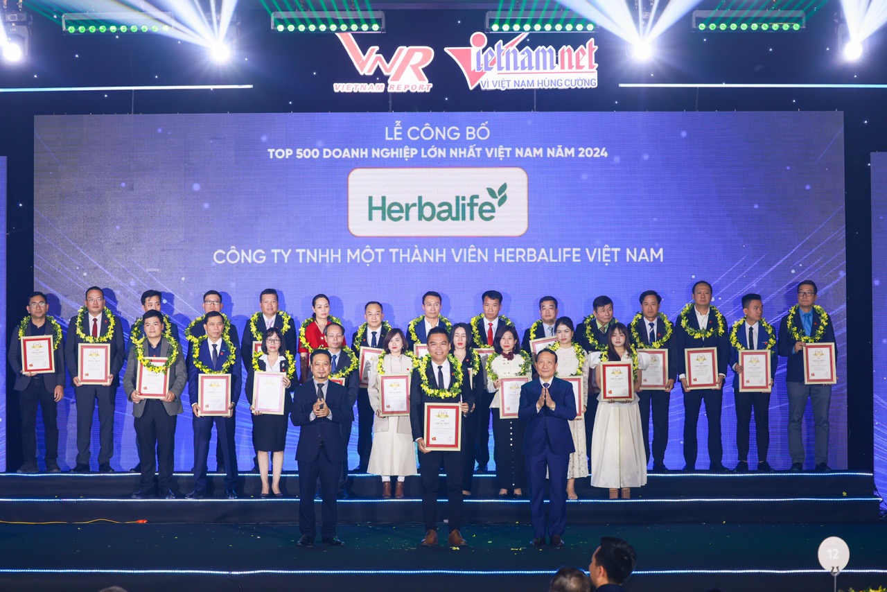 Herbalife Việt Nam được vinh danh Top 500 Doanh Nghiệp Lớn Nhất Việt Nam lần thứ sáu liên tiếp