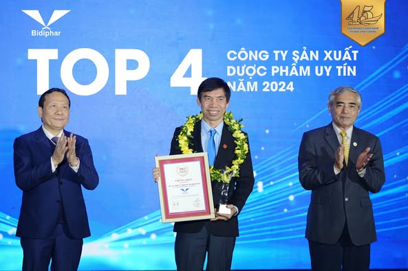 BIDIPHAR THĂNG HẠNG - TOP 4 CÔNG TY SẢN XUẤT DƯỢC PHẨM UY TÍN NĂM 2024 