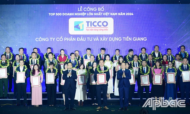 TICCO tiếp tục được công nhận Top 500 Doanh nghiệp tư nhân lớn nhất Việt Nam 