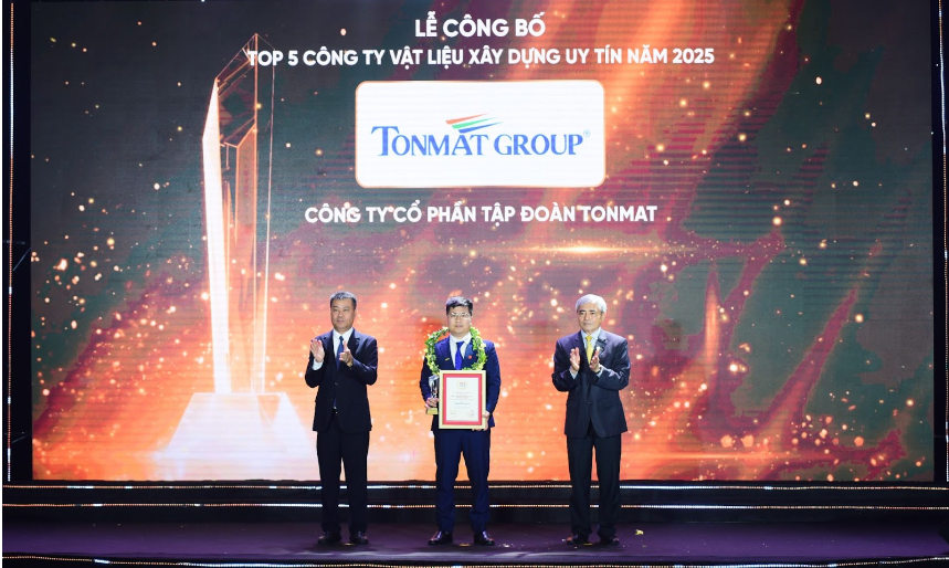 TONMAT Group tiếp tục lọt Top 5 công ty vật liệu xây dựng uy tín