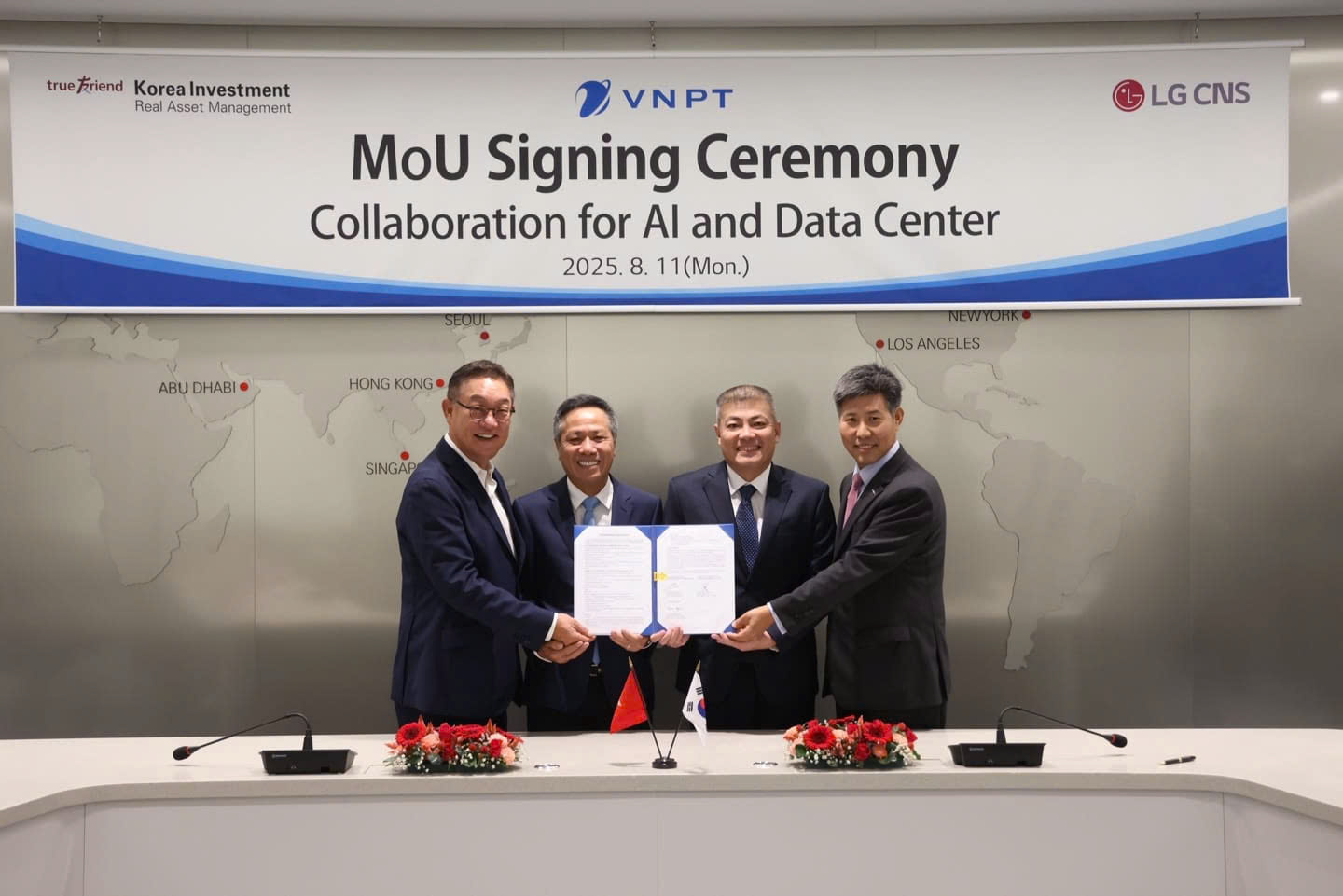 VNPT và các đối tác Hàn quốc hợp tác phát triển Trung tâm Dữ liệu AI siêu quy mô tại Việt Nam 