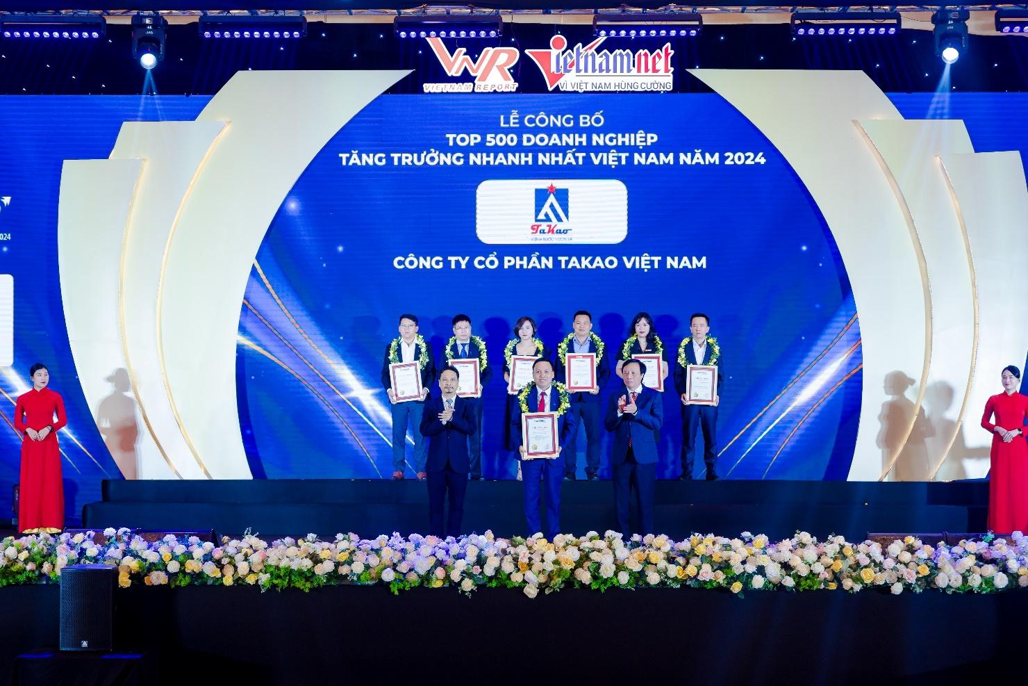 Công ty Cổ phần Takao vinh dự nhận giải thưởng FAST500