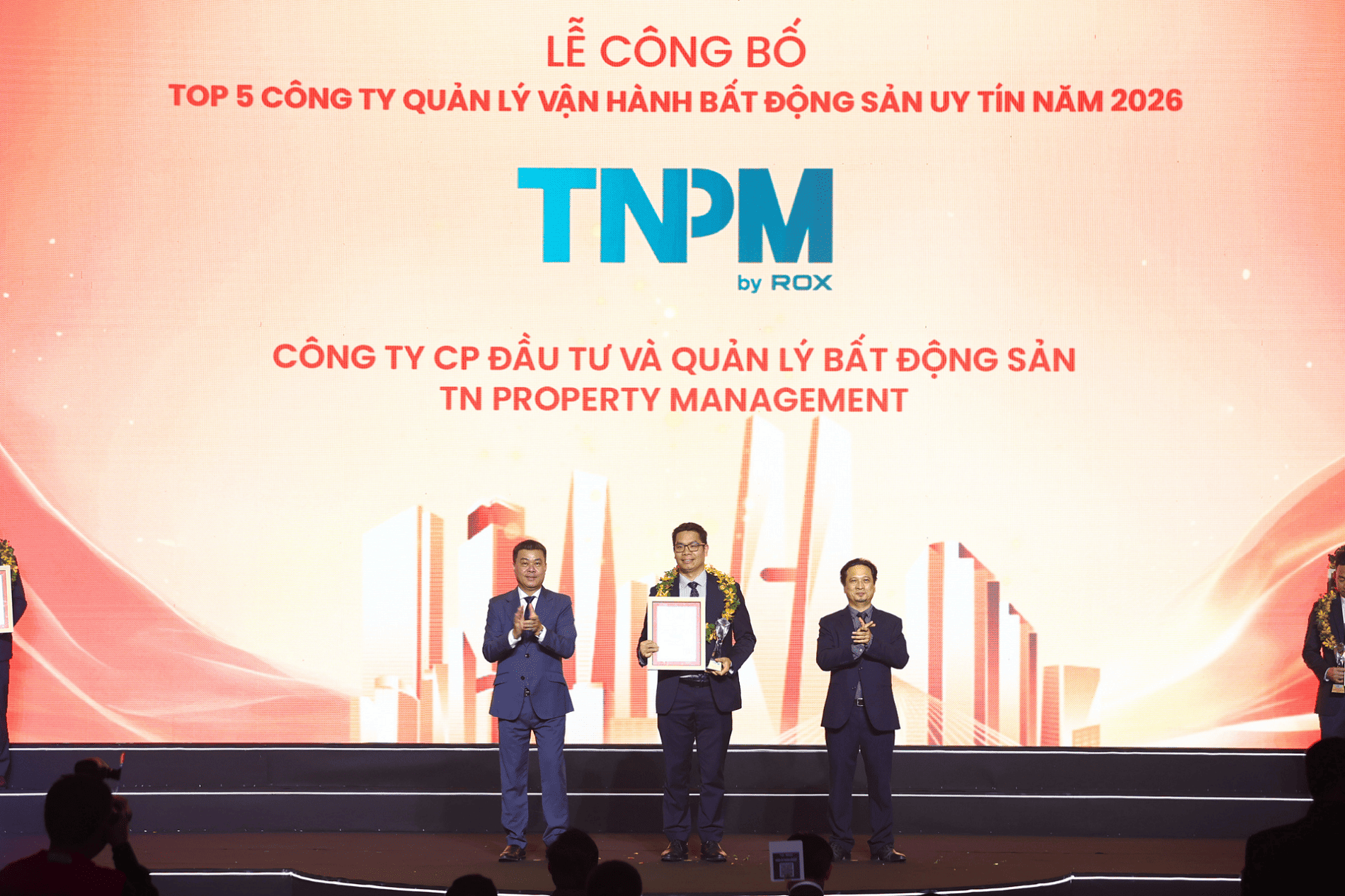 TNPM vào Top 5 Công ty dịch vụ bất động sản uy tín 2026 Bảng xếp hạng công ty dịch vụ bất động sản uy tín 2026 gọi tên TNPM
