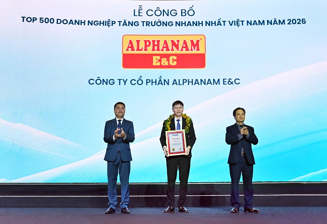 Alphanam E&C ghi danh vào Bảng xếp hạng FAST500 năm 2026: Dấu ấn tăng trưởng của một tổng thầu cơ điện Việt