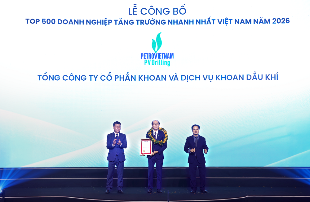 PV Drilling nhận vinh danh trong Bảng xếp hạng FAST500