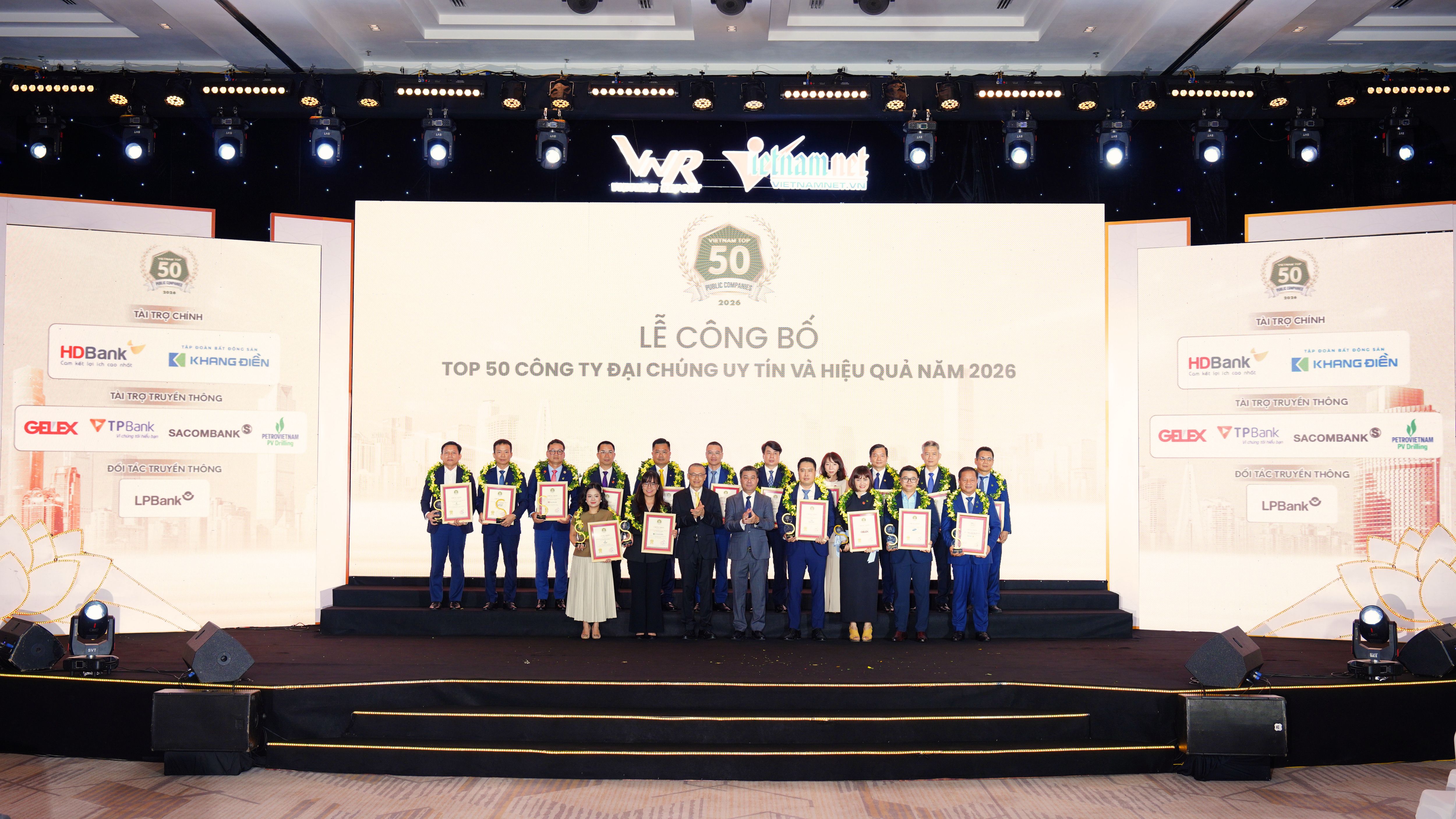 LỄ CÔNG BỐ TOP 50 CÔNG TY ĐẠI CHÚNG UY TÍN VÀ HIỆU QUẢ (VIX50), TOP 10 & TOP 5 CÔNG TY UY TÍN CÁC NGÀNH NĂM 2026