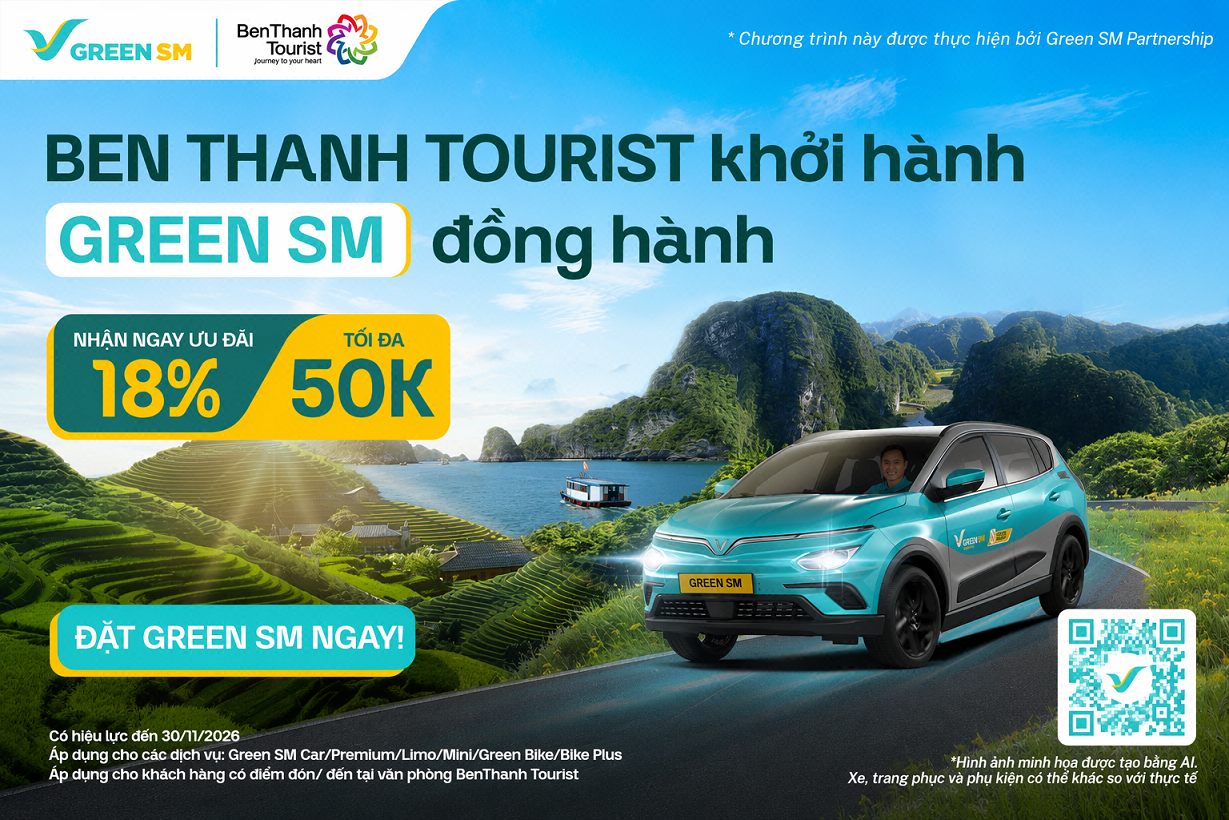 BenThanh Tourist tung ưu đãi ngập tràn cho mùa du lịch thu đông 2026