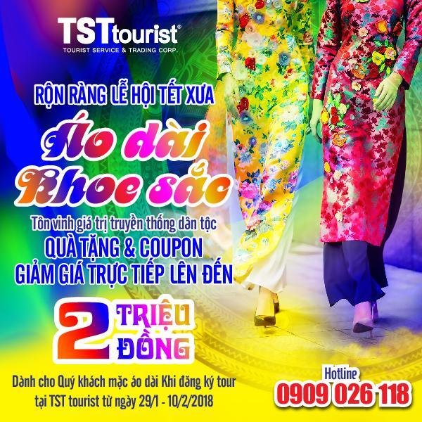 TST Tourist tái hiện không gian tết xưa, ưu đã lớn cùng "Áo dài khoe sắc"