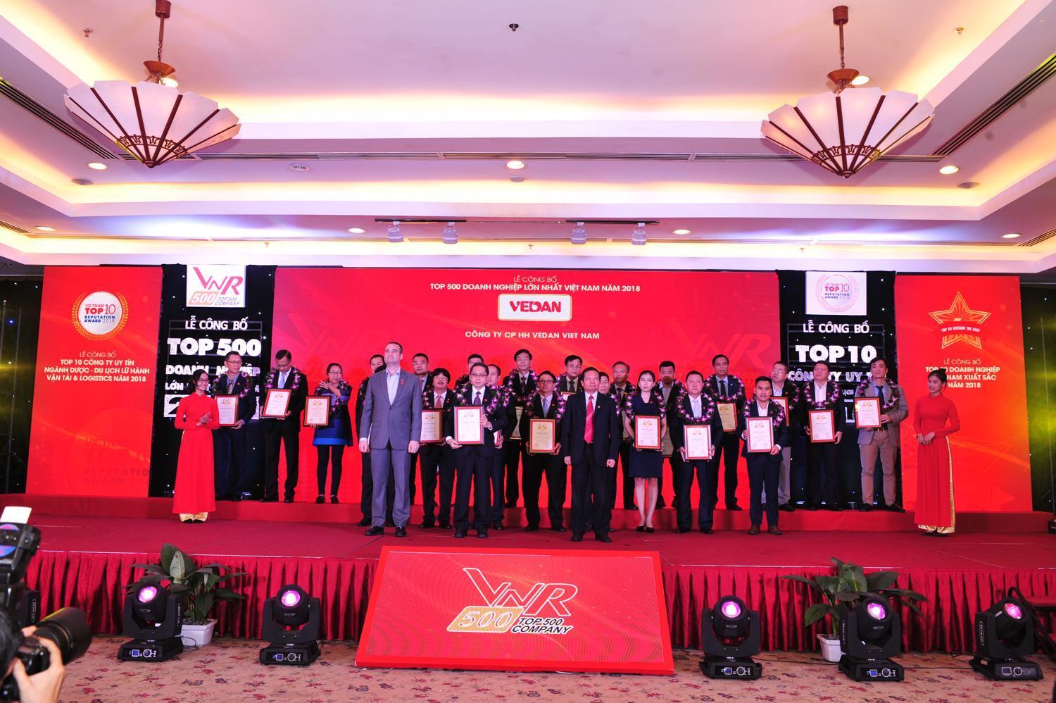 Công ty Vedan Việt Nam tiếp tục được vinh danh trong Top 500 doanh nghiệp lớn nhất Việt Nam